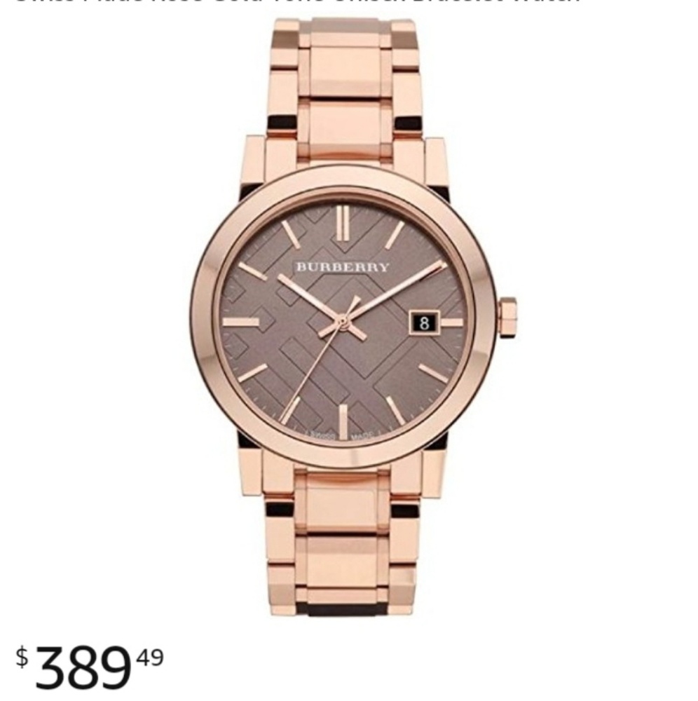 Burberry watch 38mm unisex rose gold watch - Picture 3 of 3